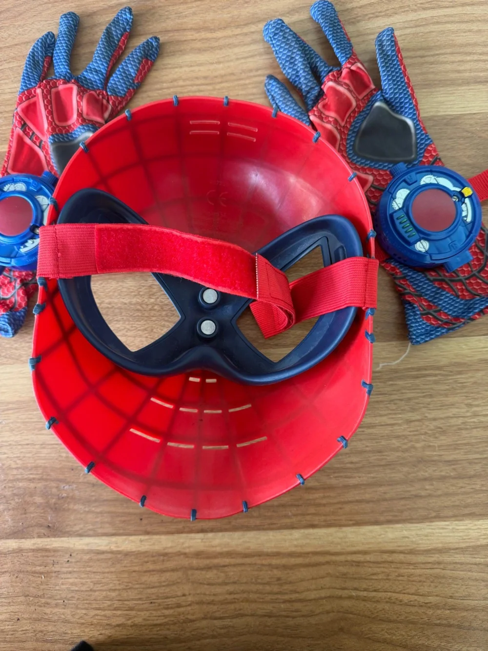 Marvel Red and Blue Spider-Man Mask and Web Shooter Glove Set